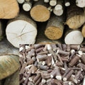 1kg Hazel wood chunks for smoking food - For a hickory style, nutty flavour UK grown. 3month+seasoned