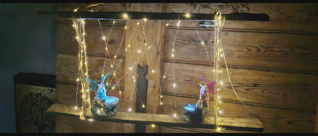 Split Hazel Wood for DIY Fairy Light Display Shelves