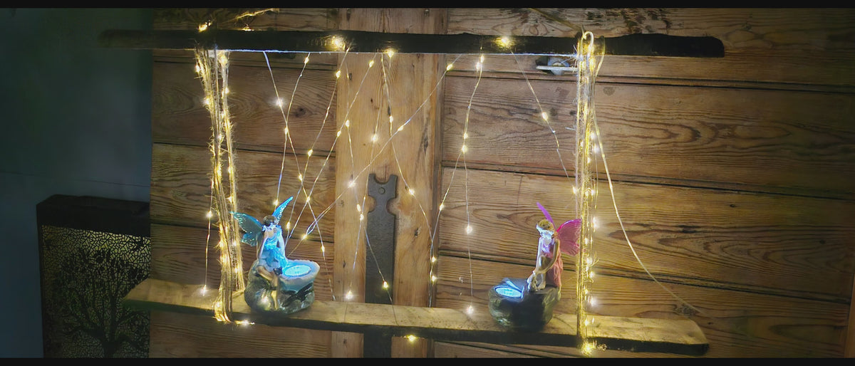 Split Hazel Wood for DIY Fairy Light Display Shelves