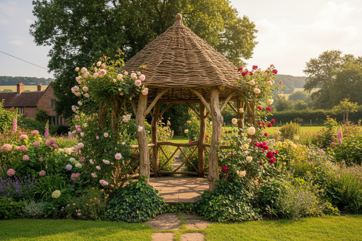 1qty x 120cm Structural Hazel 75mm (3") diameter up to 240cm (8ft) also available Hazel rustic country round poles posts.