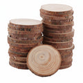 Hazel Wood Discs 6–8cm | 50 Pack | Natural Craft Slices